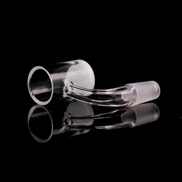 Beveled Edge Gavel Nail Opaque Bottom Quartz Banger 14mm 18mm 45 & 90 Flat Top Quartz Bangers For Glass Bongs Dab Rigs