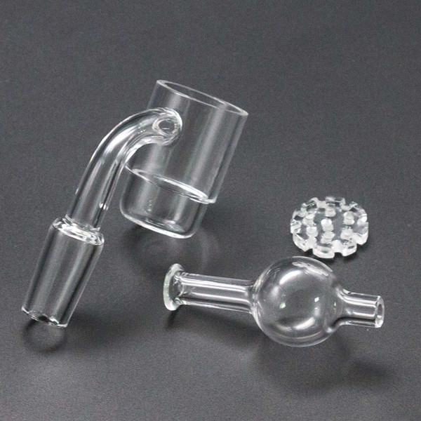 2018 Quartzsr Nails With Carb Cap Kit Female Male 10mm 14mm 18mm Joint 90 Degrees For Glass Oil Rigs Glass Bongs