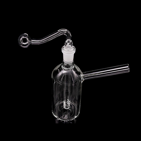 New Mini Glass Oil Burner Pipe Clear Glass Oil Burner clear Great Tube Glass Pipe Oil Nail Bong Water Pipes for smoking