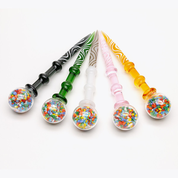 New 4.9 Inch Glass Dabber tools Carb Cap Wax Dab Tool OD 25mm for Quartz Banger Glass Bong smoking accessoires tool