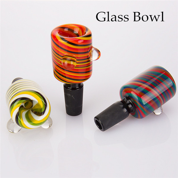 Glass Bowl 14mm 18mm Male Glass Herb Holer US colors For Water Bongs Bowls Funnel Rig Accessories 1001