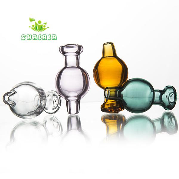 Assorted Color Glass Bubble Carb Cap OD 20mm Glass Dome Fit Quartz Banger Nails with 21.5mm Bowl Dab Rigs Glass Bongs