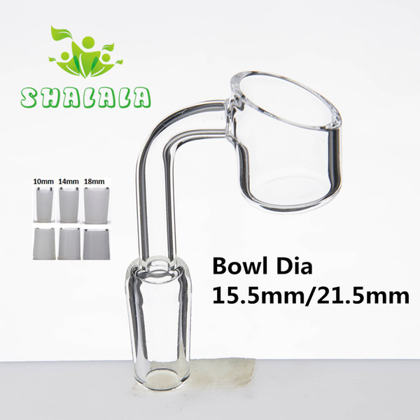 2mm thick quartz banger 90 Degree domeless nail with 10mm14mm18mm male female clear/frosted joint smoking Tool for Hookah pipe 201