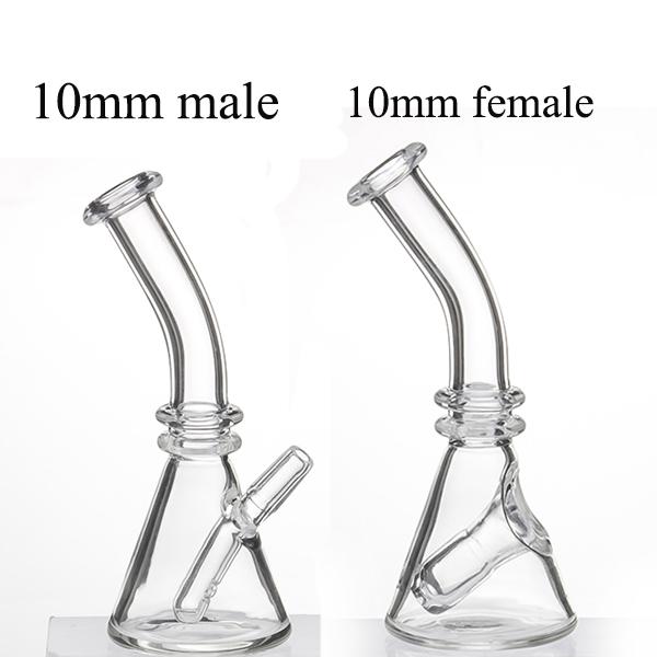 Glass Beaker with 10mm male female joint dab oil rigs Glass Bong fit 45 degree Quartz Banger Water Pipes Beaker