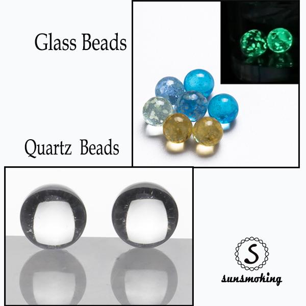 Quartz / Glass Beads 6mm Insert terp pearls rotate as the with airflow increase perfect working for quartz banger glass bong dab oil rigs