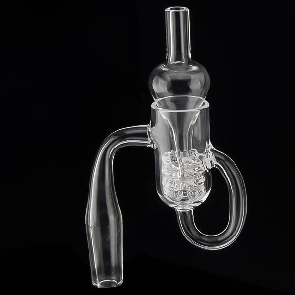 DHL Set Quartz Diamond Loop Banger Nail Oil Knot Recycler Carb Cap Dabber Insert Bowl 10mm 14mm 19mm Male Female for Water Pipes