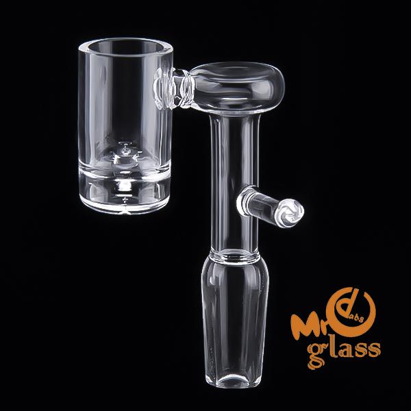 New Volcanic Core Quartz Domeless Electric Banger Nail For 20mm Heating Coil 9mm Bottom Quartz E-banger nail Clear Joint oil rigs