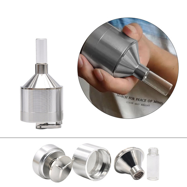 44/56mm Mill Herb Grinder Metal Spice Press Crusher FOR VAPORIZER Tobacco Grinder Herb Grinder Crusher Tobacco Metal Hand Muller Hand Crank