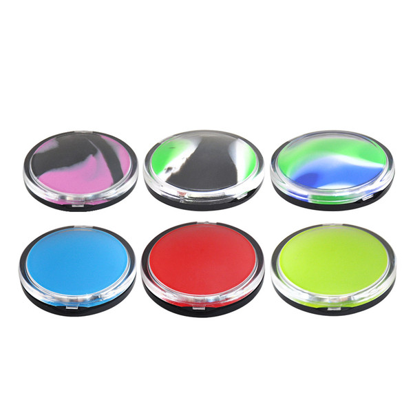 BB Cushion Case Shape Wax Oil Jar 6 ML Volume FDA Silicone Concentrate Container Wax Oil Cream Jar Dab Portable Size