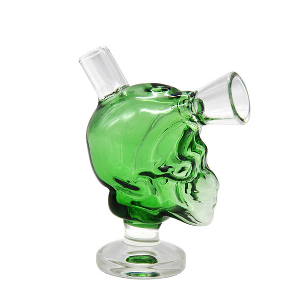 New Skull Mini Bongs The Martian Glass Blunt Bong Bubbler Joint Smoking Bubble Small Water Pipe Small Pipes Hand Pipe