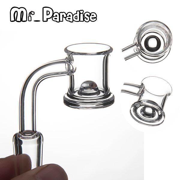 Volcano cap quartz banger beveled edge 10mm 14mm 19mm male/female polished joint glass bong dab rigs