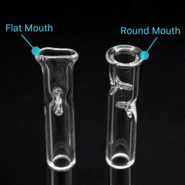 Glass oil burner pipe Cheap Glass Pipe Cigarette Filter bat One Hitter Pipe with Clear Glass Straw Tube Filter Tips Bong Dab rig