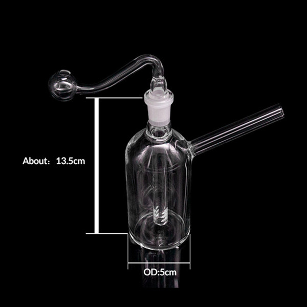 Cheapest Pyrex Oil Burner Pipe Clear Glass Oil Burner clear Great Tube Glass Pipe Oil Nail Bong Water Pipes