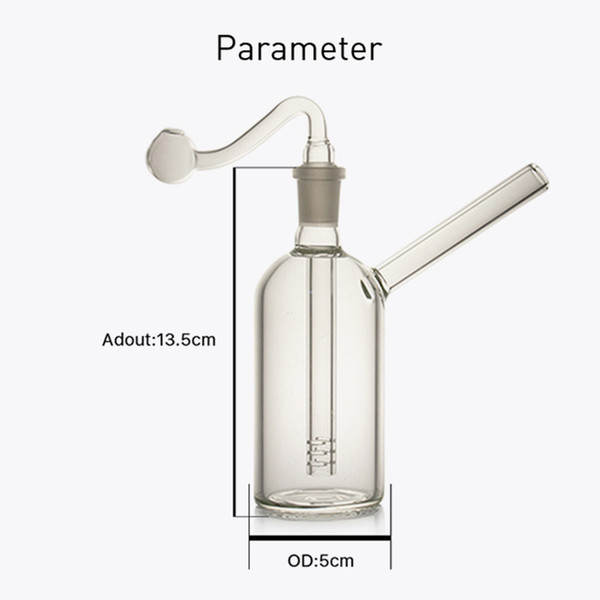 Popular Mini Glass Oil Burner Water Bong for Oil Rigs Water Bongs small oil burner water pipe dab rig bong Ash Catcher Hookah