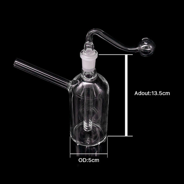 New Glass Bong Water Pipes Pyrex Oil Rigs Glass Pyrex Oil Burner Bong Thick Recycler Dab Rig for Smoking