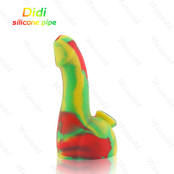 Water Pipe Silicone Bong Waxmaid New DIDI Water Pipes 6 colors For Choose With Bowl Factory Outlet DHL Free Shipping