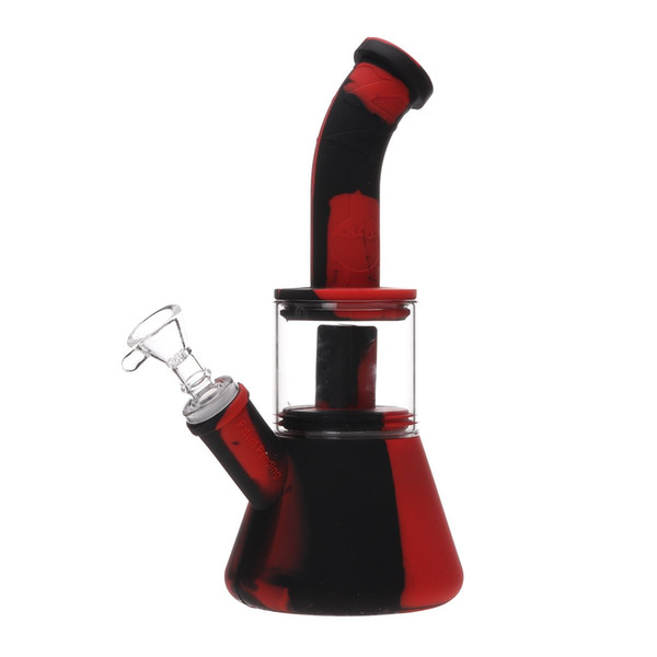 Dab Rig Glass Bongs Smoking Ash Catcher With 14mm Male joint Oil Rig 6 Colors for choose Wholesale Price DHL Free Shipping