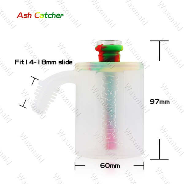 14 to 18 mm Ash Catcher Silicone Smoking Accessories 6 colors gift box For choose Slide ash catcher Free Shipping