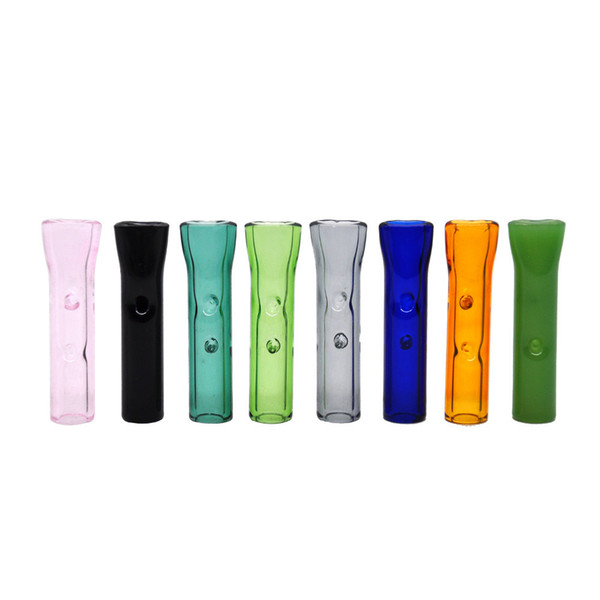 Wholesale Rolling Mouth Tip Steamroller Glass Filter Tips Heady Cigarette Tobacco Dry herb cypress phuncky Holder moking accessories