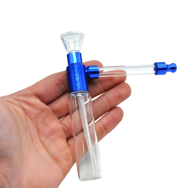 Portable Mini Hookah Shisha Tobacco Smoking Pipes Water Tobacco Pipe Filter Shisha Mini Glass Pipe Popular Narguile Removable Washable W100B