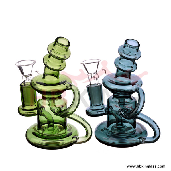 MINI R3 Five Color Water Smoking Glass Bongs New Arrival With glass Water Pipe Percolator Glass Hookahs Chic Oil Rigs