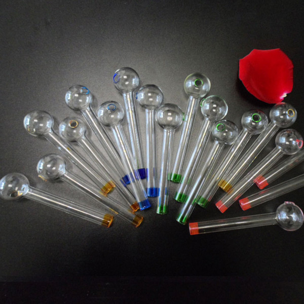 High Quality Cheapest Pyrex Glass Oil Burner Pipe Clear Glass Oil Burner clear Great Tube Glass Pipe Oil Nail Pipe