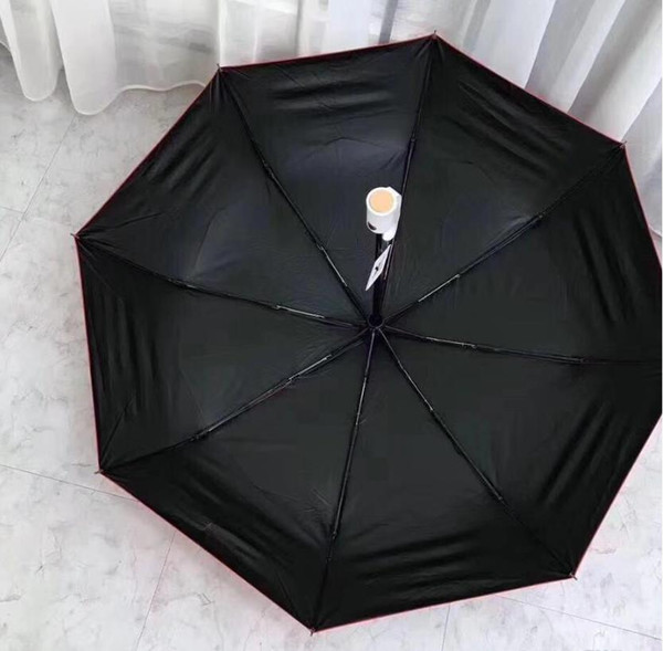 Hot sell ! classic pattern bear Umbrella 4 color options For Women 3 Fold Luxury Umbrella with gift Box Rain Umbrella VIP gift