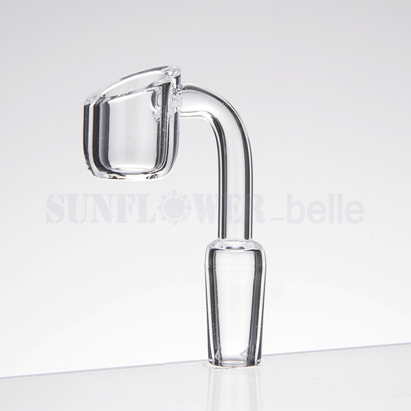 DHL 4mm Thick Quartz Banger Nail Pure Quartz Domeless Bangers Nails 10mm 14mm 18mm Male Female Glass Bong Nails