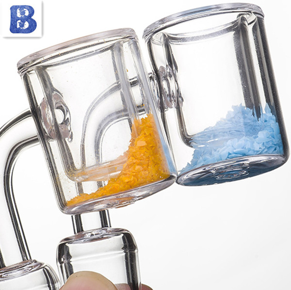 Colorful Quartz Banger Thermochromic sand thermal banger honey bucket 10mm 14mm 18mm Male Female quartz bangers For Glass Bong Dab Rig