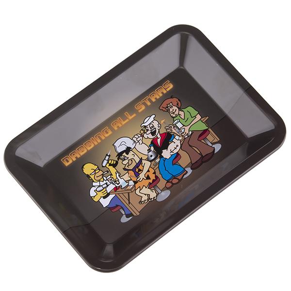 Rolling Tray Dabbing All stars Trays Small&Large Size 18cm*12.5cm*1.3cm 27cm*17.5cm*2.3cm Metal Tobacco Brass Plate Herb HandrollerWholesale