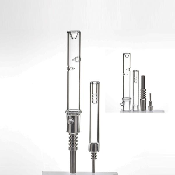 10mm /14mm Nectar Collectars Kits Micro NC With Domeless Glass Part &Titanium Tip Honey Straw Mini Nectar Collectar Kit Glass Bong Wholesale