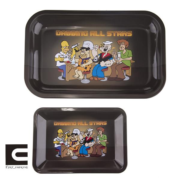 Rectangular Rolling Tray Dabbing All stars Trays Matel plate Small&Large Size smoking dab tools Herb Handroller