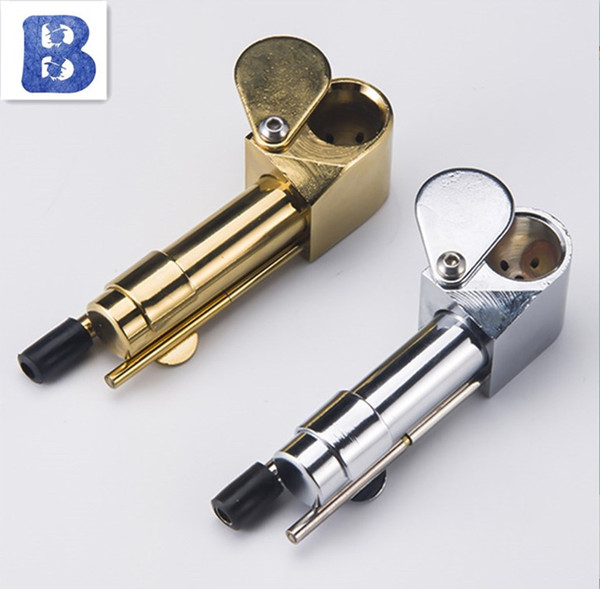 Proto Pipe Metal Smoking Pipe Specialty in Golden Color Proto Smoking Pipe 50pcs wholesale Price