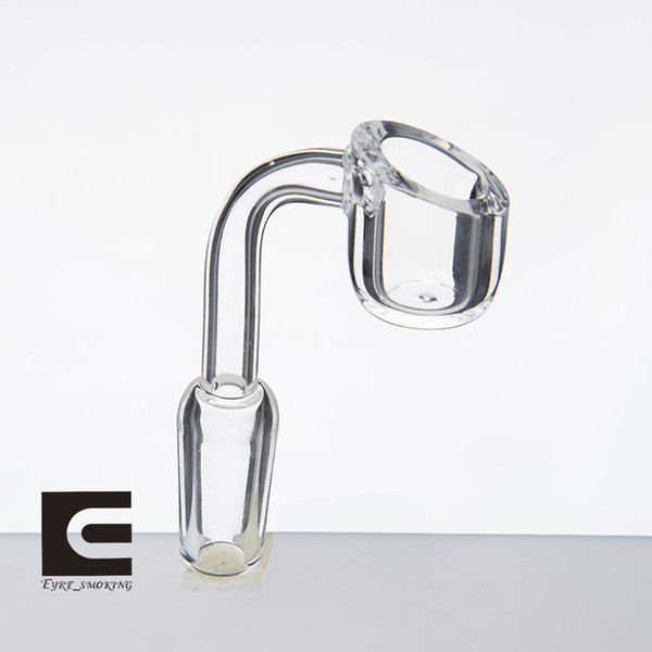 Wholesale 4mm Quartz Banger Nail with CLEAR JOINT 10mm 14mm 19mm male/female CLEAR joint flat bowl
