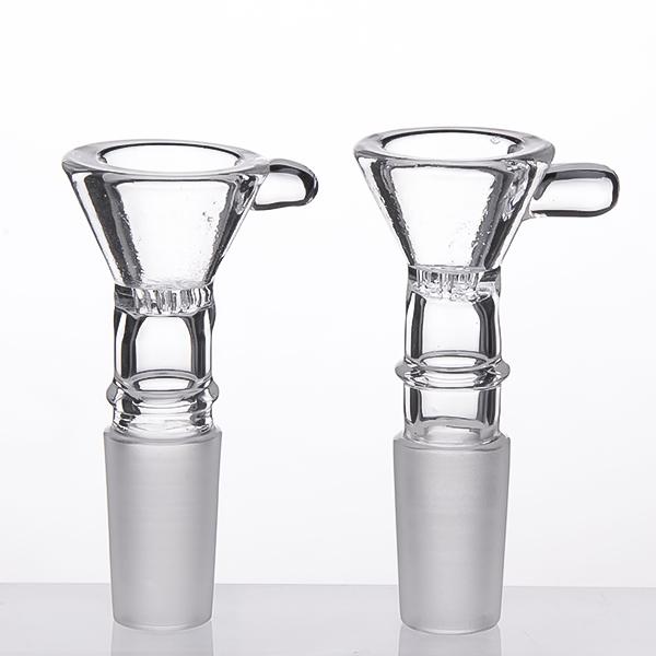 14mm male Honey comb screen glass bowl for Silicon water pipes glass water pipes Glass bongs Clear joint Retail