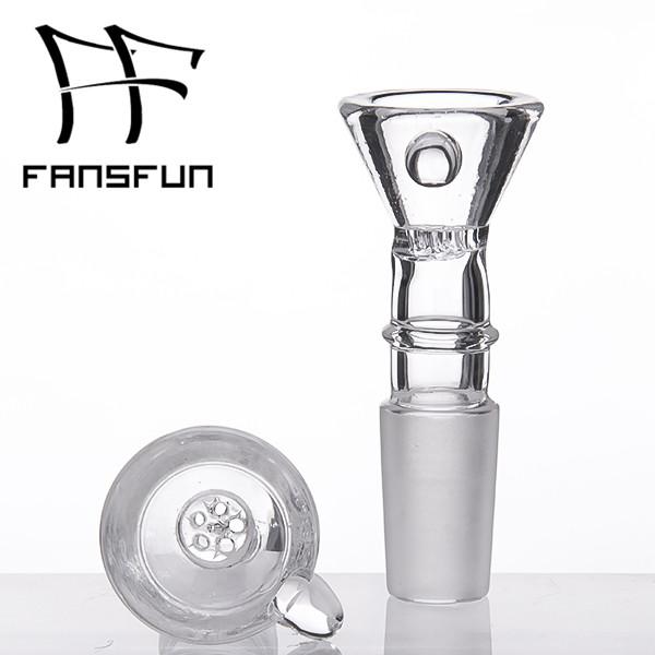 Honey Comb Screen Glass Bowl 10mm 14mm Male Female Frosted Joint Connection Dome Water Pipe Oil Rig Bubbler Smoking Bong 687