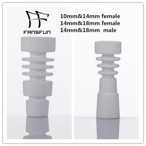 Domeless Ceramic Nail 2 IN 1 Food Grade Ceramic Nails 10mm&14mm female 14mm&18mm Female 14mm&18mm male for glass water pipe