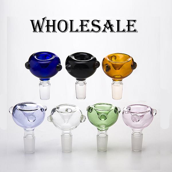 14mm 19mm Glass Bowl BIG Size Style With Crown Bong Bowls Glass Herb Holers For Glass Water Bongs Wholesale DHL