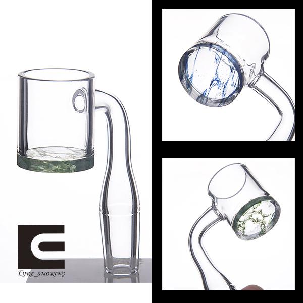 Quartz Banger Colorful Bottom 10 14 18mm Female/Male Clear Joint Quartz Banger Nail for glass bong glass water pipe