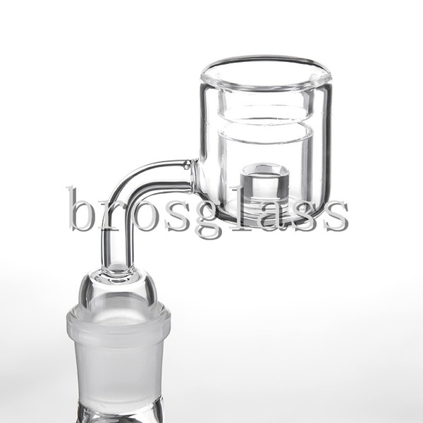 New XXL Thermal Banger With Reactor Core Domeless Quartz Nail with 10mm 14mm 18mm Male Female for Glass Water bong