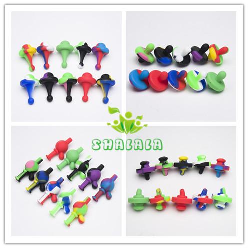 Silicon Carb Cap OD 34/25/22mm Silicone Dome 4 Styles To Choose For Silicone Bongs Dab Rigs Glass Water Pipes 523