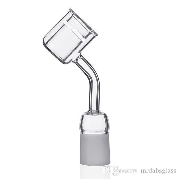 45 Degree XXL Quartz Thermal Banger Double Tube Quartz Thermal Banger Nail For Glass Bongs PukinBeagle thermal P Banger