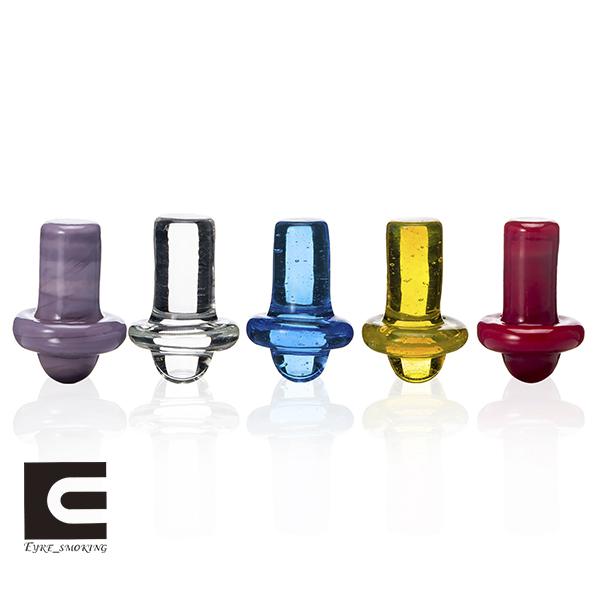 Glass bubble carb cap 5 colors dome for glass bong water pipes quartz banger nails