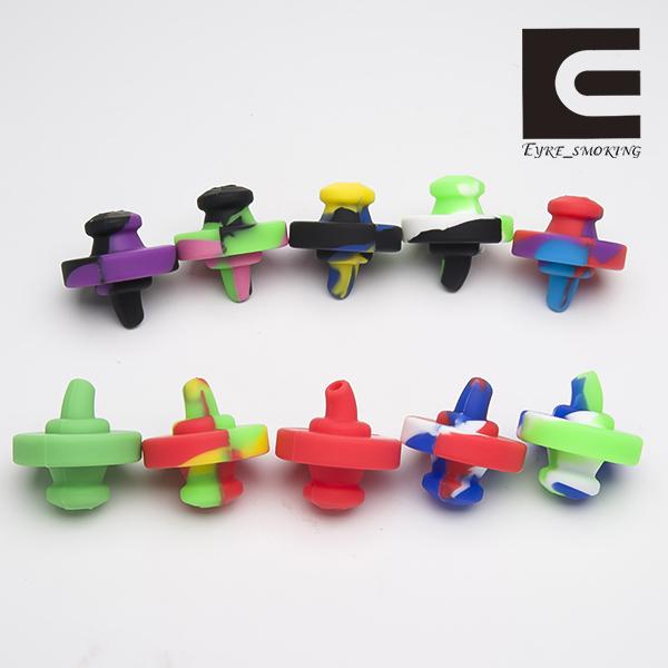 NEW Colorful 34mm Dia Silicon Carb Cap for Quartz Banger,Thermal Banger Nails Dabber Glass Bongs Dab Oil Rigs