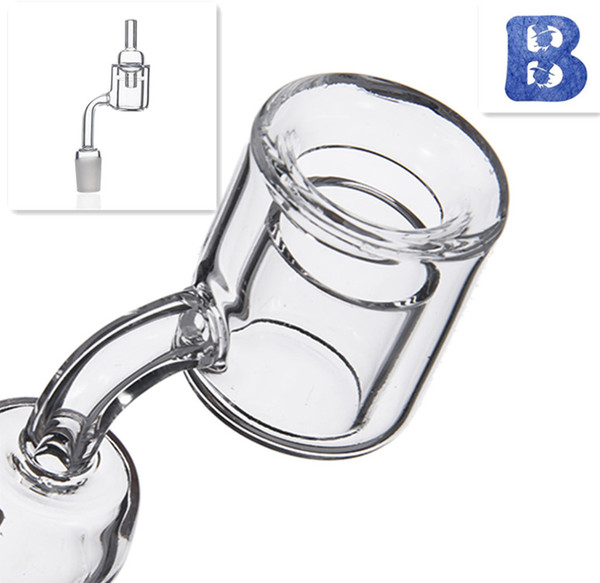 New Pukinbeagle Thermal Banger Quartz Banger Nails Double Tube XXL 28mm OD 10mm 18mm 14mm Male Female Clear Frosted Joint Smoke Portable