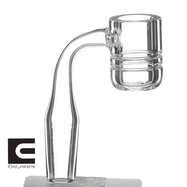 NEW Flat top banger nail with 2 belts Quartz Banger Nail 6 sizes CLEAR joint for glass bong