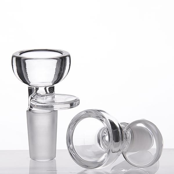 14mm male glass bowl for Silicon water pipes glass water pipes Glass bongs Clear joint Retail