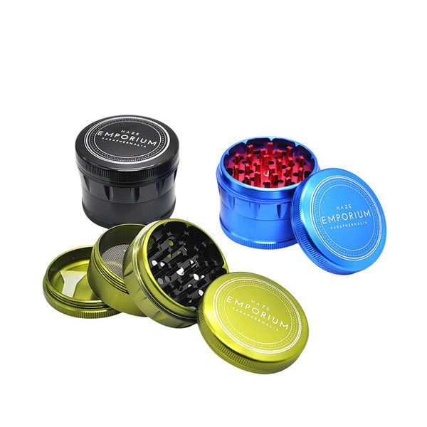 New Aluminum Metal Smoking Herb Grinders Concave Dry Herb Grinder Diameter 63MM 4 Layer Aluminum Alloy Diamond Teeth Tobacco Grinder Miller