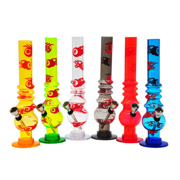 Wholesale Mix Tobacco Acrylic Plastic Bong 210MM Glass Water Bong Pipe Filter Acrylic Wax Oil Dab Rig Smoking Water Pipes Dry Herb