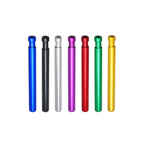 Self Cleaning One Hitter 82MM Metal Bat Snuff Tobacco Smoking Cigarette Dugout Pipe New Arrivals sniffer